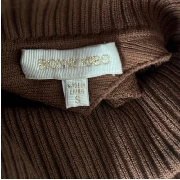 Ronny Kobo Lalu Knit Midi Sweater Dress Set Brown Ronny Kobo Lalu Knit Midi Sweater Dress Set Brown